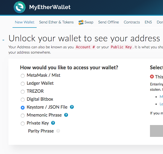 tron wallet login